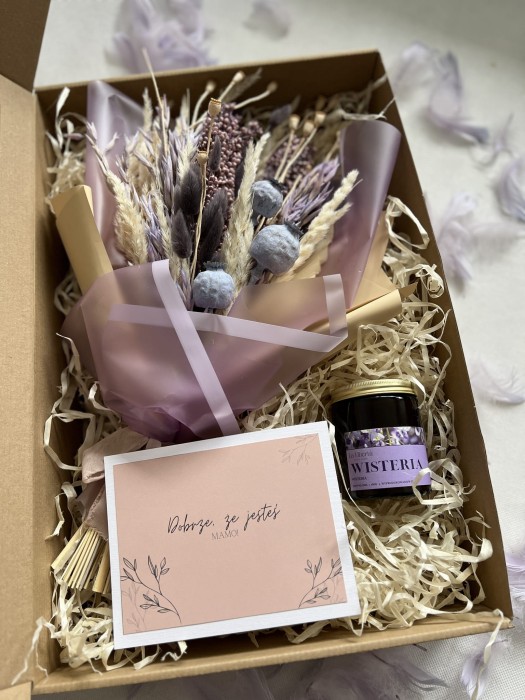 Box prezentowy dla Mamy - lawendowy