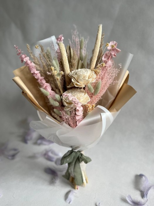 Bukiet suszony różowa pistajca
