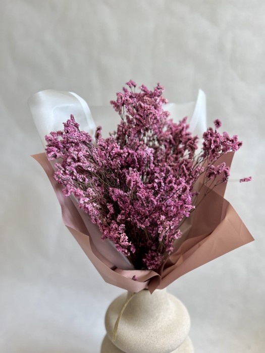 Limonium pełne stabilizowane liliowe /bukiet