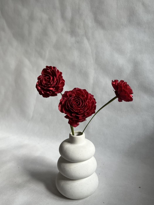 Kwiat shola - Dalia czerwona 8cm