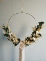 Wianek beżowy z eukaliptusem